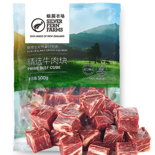 银蕨农场PS级牛肉块500g 新西兰天然草饲牛肉 国内加工生产 自然精瘦 适合健身人士 品质牛肉 营养健康