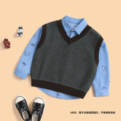 classicteddy精典泰迪儿童针织马甲宝宝毛线背心男童针织衫毛衣夹坎肩