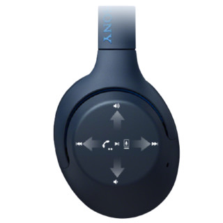 SONY 索尼 WH-XB900N 耳罩式头戴式动圈降噪蓝牙耳机 蓝色
