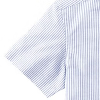 VANCL 凡客诚品 男士短袖衬衫 1094260 蓝白条 M