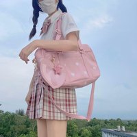 GoBackQiu 告白气球 JK制服包 爱心啵啵 单肩背包 小号