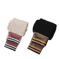 QIAOZHITONGHUA 乔治童话 20211110SPT 女童打底裤 燕麦+黑色 52cm