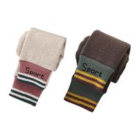 QIAOZHITONGHUA 乔治童话 20211110SPT 女童打底裤 燕麦+卡其 48cm