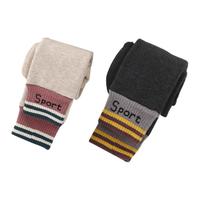 QIAOZHITONGHUA 乔治童话 20211110SPT 女童打底裤 燕麦+灰色 48cm