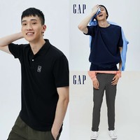 88VIP：Gap 盖璞 男士短袖POLO衫*1+休闲长裤*1+纯色短袖T恤*1