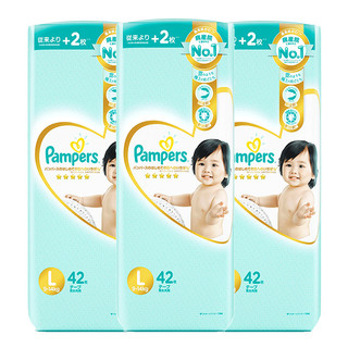 Pampers 帮宝适 一级帮系列 纸尿裤 L40+2片*3包 日版