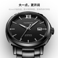 TIAN WANG 天王 旗舰店山河休闲大表盘自动机械表男士手表51208