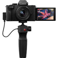 Panasonic 松下 数码相机LUMIX G100K系列4K 视频和Vlogging G100静态照片单反相机带三脚架