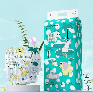 shinrea 爽然 Summer超薄柔软 纸尿裤L46片