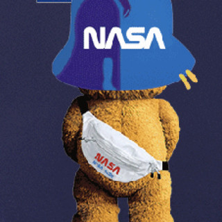 NASA SOLAR 男士圆领短袖T恤 202204062141 8017款 深蓝 4XL