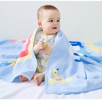 春秋纱布盖毯纯棉薄宝宝空调被婴儿纱布被子