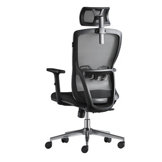 HBADA 黑白调 人体工学椅电脑椅家用椅子升降旋转舒适久坐可躺办公椅