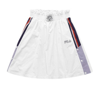 FILA 斐乐 女子运动短裙 T11W128303F-WT 标准白 S