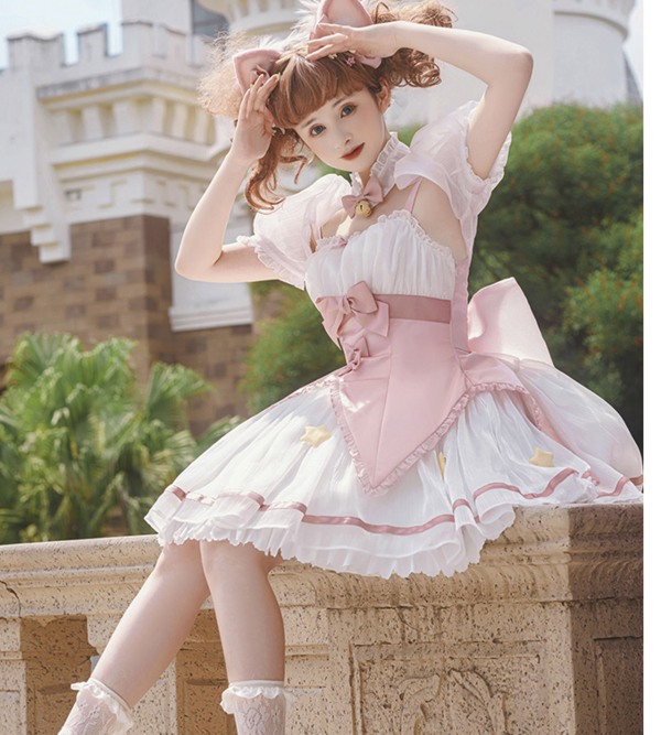 Alice girl Lolita洛丽塔 魔法星 收腰Jsk连衣裙 套餐一