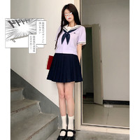 东京岁时记JK JK制服 海芋之夏 短袖学院风水手服上衣+下裙 两件套