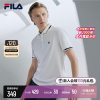 FILA 斐乐 官方男子短袖POLO衫夏季经典时尚运动上衣液氨翻领POLO男