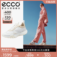 ecco 爱步 运动鞋女 2022年新款阿甘鞋小白鞋老爹鞋 复古跑鞋211713