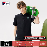 FILA 斐乐 FUSION 斐乐潮牌男子短袖POLO衫2022夏季新品时尚运动POLO