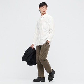 UNIQLO 优衣库 男士长袖衬衫 444636 乳白色 M