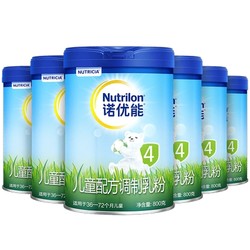 MeadJohnson Nutrition 美赞臣 诺优能活力蓝罐  4段*6罐  儿童配方奶粉 3-6岁