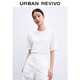 URBAN REVIVO UR女装休闲气质发泡花卉薄款宽松T恤YL20S4ME2006