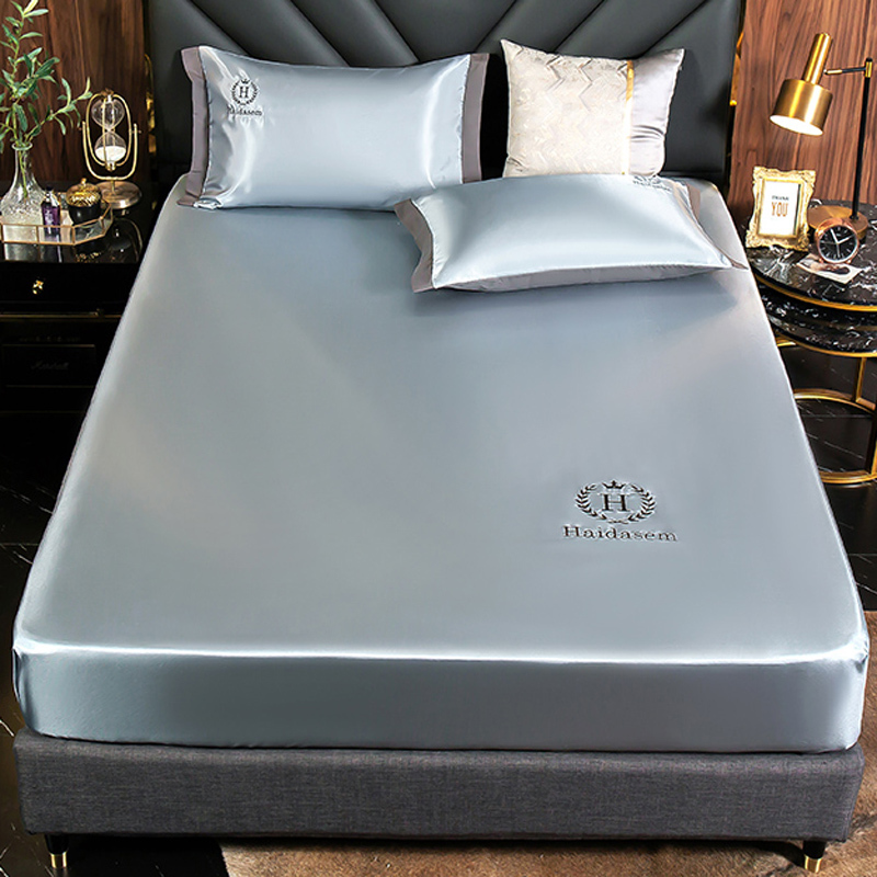  克努帛  可水洗(床笠款)冰丝软凉席三件套 150*200cm