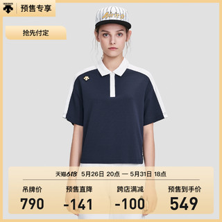 DESCENTE 迪桑特 TOUGH 女子运动短袖POLO衫 D2292LPS95