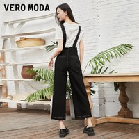 VERO MODA 2022夏季新款阔腿宽松设计背带牛仔连体裤女322164001