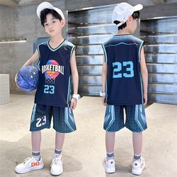 泡泡象 23号男童篮球服
