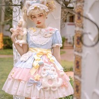 Alice girl Lolita洛丽塔 糖果猫 女士OP连衣裙