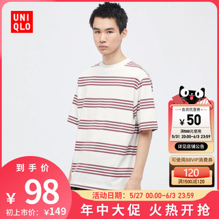 UNIQLO 优衣库 条纹T恤 (短袖) 447527