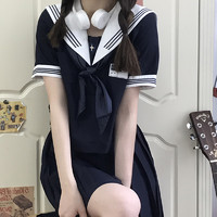 尺呎间 JK制服 晓川女子夏服 水手服上衣+三角巾