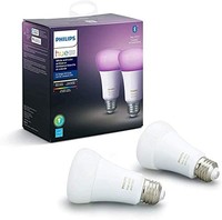 Philips 飞利浦 Hue 白色和彩色氛围 2 件装 A19 LED 智能灯泡