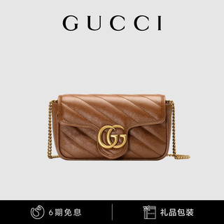 GUCCI 古驰 GG Marmont Supermini单肩包