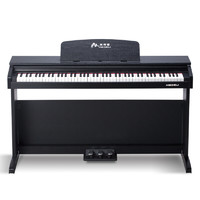 美得理 MEDELI）DP50H DP50电钢琴88键重锤 初学者儿童立式用电子钢琴 DP50H黑色主机+谱架+木架+三踏板+全套配件