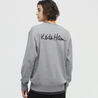 UNIQLO 优衣库 X Keith Haring 男女款圆领卫衣 446371 灰色 S