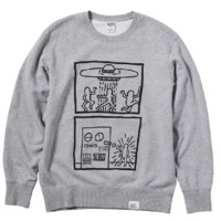 UNIQLO 优衣库 X Keith Haring 男女款圆领卫衣 446371 灰色 M