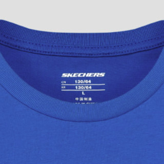 SKECHERS 斯凯奇 L220B113/007G 儿童T恤 航海蓝 170cm