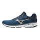 限尺码：Mizuno 美津浓 Wave Rider 23 中性跑鞋 J1GC190304 蓝色/灰色 39