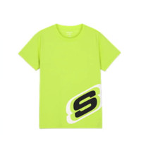SKECHERS 斯凯奇 L220B113/00V4 儿童T恤 青桔绿 150cm