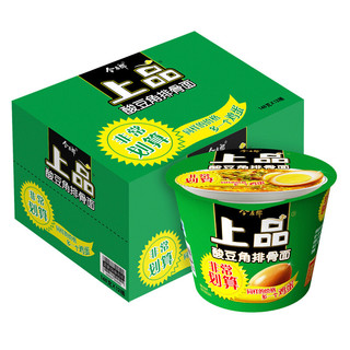 今麦郎 上品 酸豆角排骨面 144g*12桶