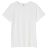 UNIQLO 优衣库 SUPIMA COTTON 女士圆领短袖T恤 433577 白色 XS