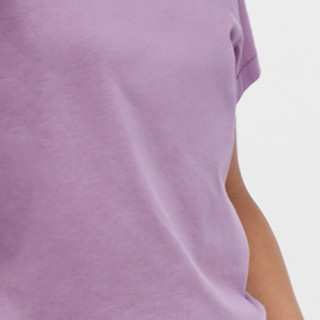 UNIQLO 优衣库 SUPIMA COTTON 女士圆领短袖T恤 444527 蓝紫色 XXL