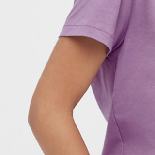 UNIQLO 优衣库 SUPIMA COTTON 女士圆领短袖T恤 444527 蓝紫色 XXL