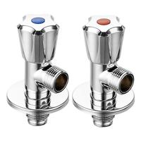 OUPU 欧普 加厚铜角阀 1蓝1红 2只装