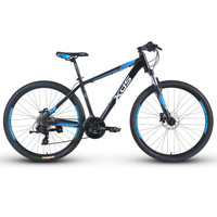 XDS 喜德盛 2021款旭日300A pro 山地自行车 黑蓝色 27.5英寸 24速 15.5英寸车架 油刹版