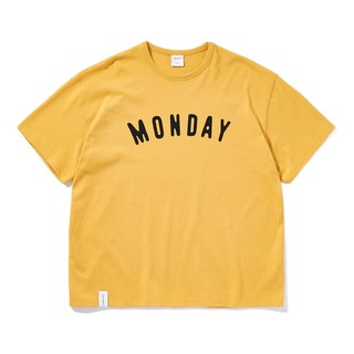 714STREET 男女款圆领短袖T恤 211164 黄色 S