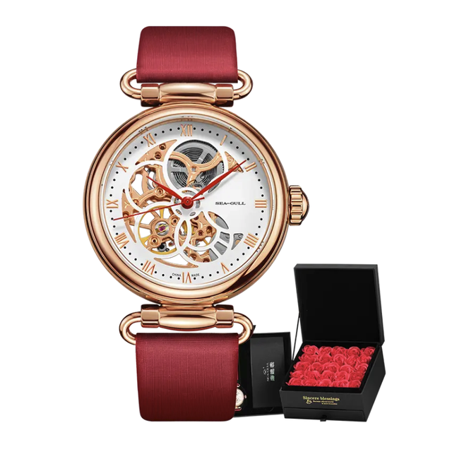年货不打烊：海鸥 女士自动机械表 时光女神 6002 礼盒装