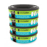 进口LitterLocker+三代猫砂垃圾桶猫咪锁便桶防臭密封倒猫砂垃圾袋猫咪用品肥卡 白色猫砂垃圾桶*1个+替换装*1劵+猫砂铲*1个 替换装*4劵
