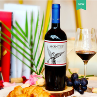 MONTES 蒙特斯 家族经典系列梅洛 智利原瓶进口红酒干红葡萄酒 750ml